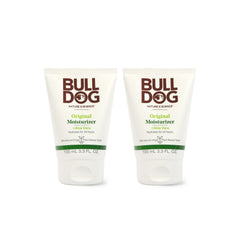 Bulldog Original Facial Moisturizer bottle showing daily hydrating care for normal skin