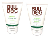 Bulldog Original Moisturizer tube close-up for quick, non-greasy hydration.