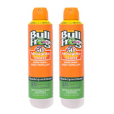 Bullfrog Mosquito Coast sunscreen SPF50 front label shows sun protection and bug defense.
