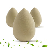 Bumfuzz green tea sponge pack3 promotes eco-friendly, trio-sponges for convenient makeup routines