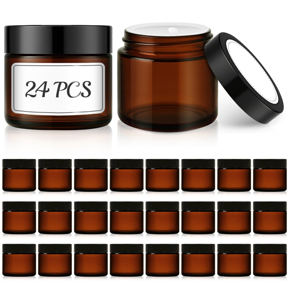 Bumobum amber glass jar 60ml protects contents from light for fresher results.