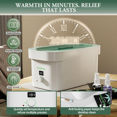 BUMPLYBEE aloe vera wax refill kit shows soothing moisturization for hands and feet