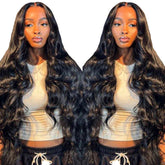 bunGiol glueless wig 26-inch body wave cap for comfortable wear.