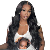 bungiol 5x5 lace-closure close-up shows natural hairline for an undetectable install.