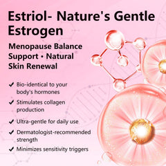 BUNUSS Estriol ingredients image highlights wild yam, red clover, kudzu, and soy isoflavones.