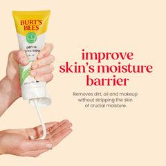 Burt's Bees Gentle Cream Cleanser Aloe pump-top image highlights easy, gentle cleansing routine