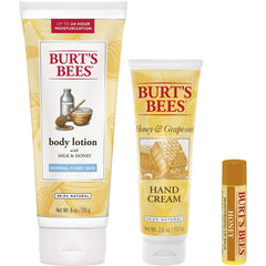 Burt's Bees Honey & Grapeseed Hand Cream on hands to soften skin