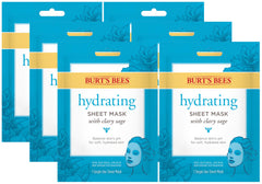Burt's Bees Hydrating Face Mask with Clary Sage and kiwi for refreshed skin.