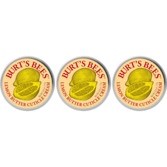 Burt's Bees Lemon Butter Cuticle Cream jar shows natural nourishment for nails and cuticles