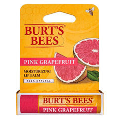 Burt's Bees Pink Grapefruit lip balm tube ready for on-the-go hydration
