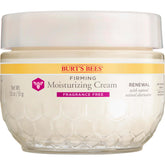 Burt's Bees Renewal fragrance-free face cream bottle highlighting fragrance-free, hydrating formula for daily use.