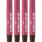 Burt's Bees Lip Shimmer Fig 4-pack hero shot showcasing a glow finish