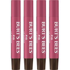Burt's Bees Lip Shimmer Fig 4-pack hero shot showcasing a glow finish