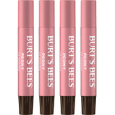 Burt's Bees Lip Shimmer Peony tube with rosy pink glow and moisture boost
