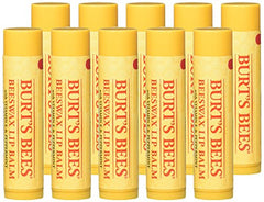 Burt's Bees beeswax lip balm close-up twist-up application for easy lip care