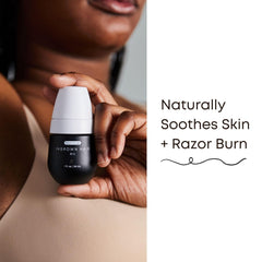 Bushbalm Sweet Escape Oil being applied reveals soothing touch after shaving.