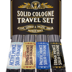 BushKlawz Lumber Prince solid cologne stick in rugged travel-ready format