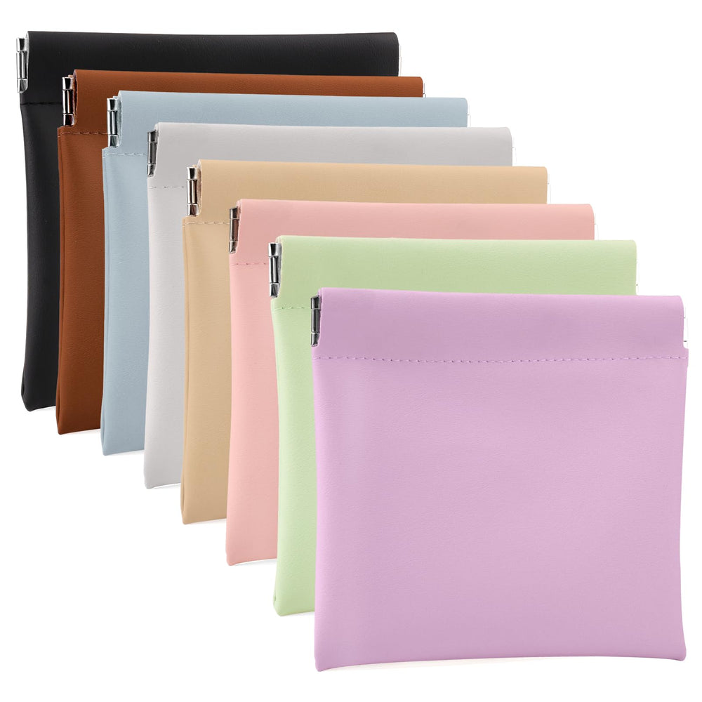 BUSOHA snap-closure pouch compact size for easy purse organization.