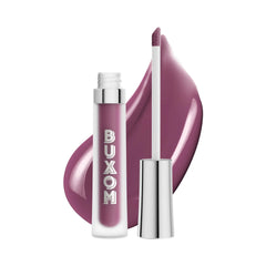 Buxom Full-On Plumping Lip Cream French Martini bottle shows a gloss-enhanced pout with plumping potential.
