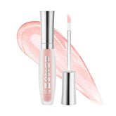 Buxom Plump Shot Lip Serum Flush bottle shows cooling plump effect.