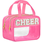 BuyCard Cheer Chenille Bag shows pink DANCE lettering for stylish team performances