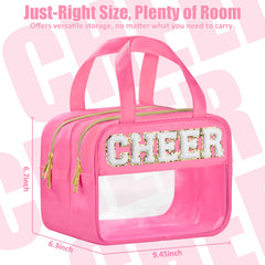BuyCard Cheer Chenille Bag highlights waterproof nylon and PVC protection