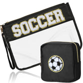 BuyCard clear PVC pouch shows items for easy visibility on the go.