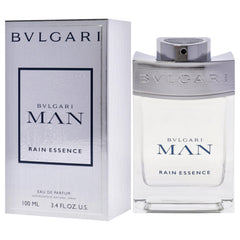 BVLGARI Man Rain Essence lotus-note close-up hints at fresh, aquatic vibes for daytime confidence.