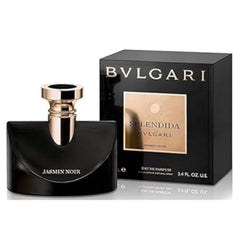 BVLGARI Splendida Jasmin Noir bottle front shows elegant evening-ready design.