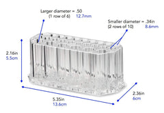 BY ALEGORY 20 regular and 6 jumbo slots for varied liner sizes.