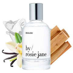 By Rosie Jane Dulce eau de parfum bottle with a sleek, everyday-ready design.