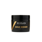 By Vilain Gold Digger jar close-up highlighting matte finish and strong hold