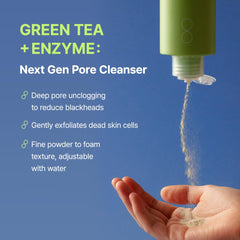 BY WISHTREND Powder-to-foam transformation forming rich cleanser foam.