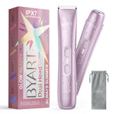 BYART electric-razor-women-pink-cordless illustrates portable grooming for quick touch-ups.