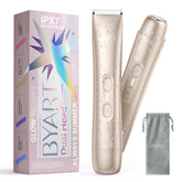 BYART pubic hair trimmer gold body enables precise grooming for confident bikini lines.