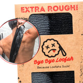 Bye Bye Loofah extreme-texture washcloth for thorough body exfoliation.