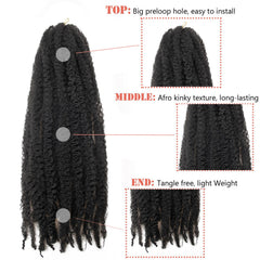 BYKSVIOC Marley Twist hair soft texture enhances natural-looking twists.