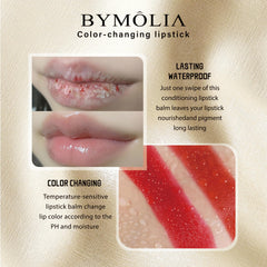 BYMOLIA lip glaze delivers deep hydration with a smooth, non-sticky feel.