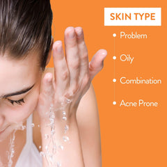 By Nature Vitamin C Turmeric Gel Cleanser foaming lather for oil control during mornings