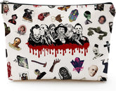 Byqone Horrible Movie makeup bag front view, compact storage for cosmetics and essentials.