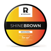 BYROKKO Shine Brown accelerator cream bottle front view for smooth bronzing