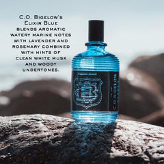 C.O. Bigelow Elixir Blue spray demonstrates a refreshing daytime wear.