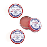 C.O. Bigelow Rose Salve Tin on a vanity for daily lip and skin hydration.