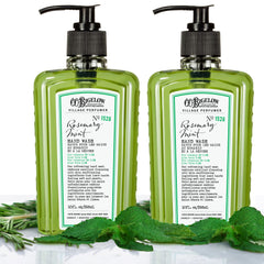 C.O. Bigelow Rosemary Mint Hand Wash rich lather demonstrating cleansing foam
