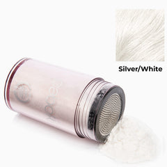 Caboki hair fiber apply-dusting shows easy application and instant concealment