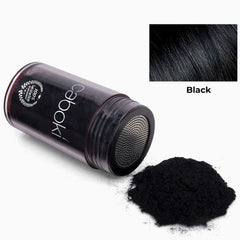 Caboki thinning hair area on crown shows fuller look with natural fibers.