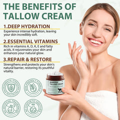 Cacukn Whipped Beef Tallow body-use: versatile cream for hands, elbows, and feet.