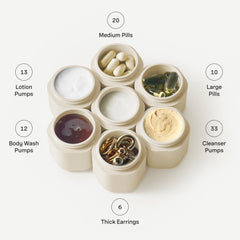Cadence flex small capsule sand for spill-free travel and precise portioning