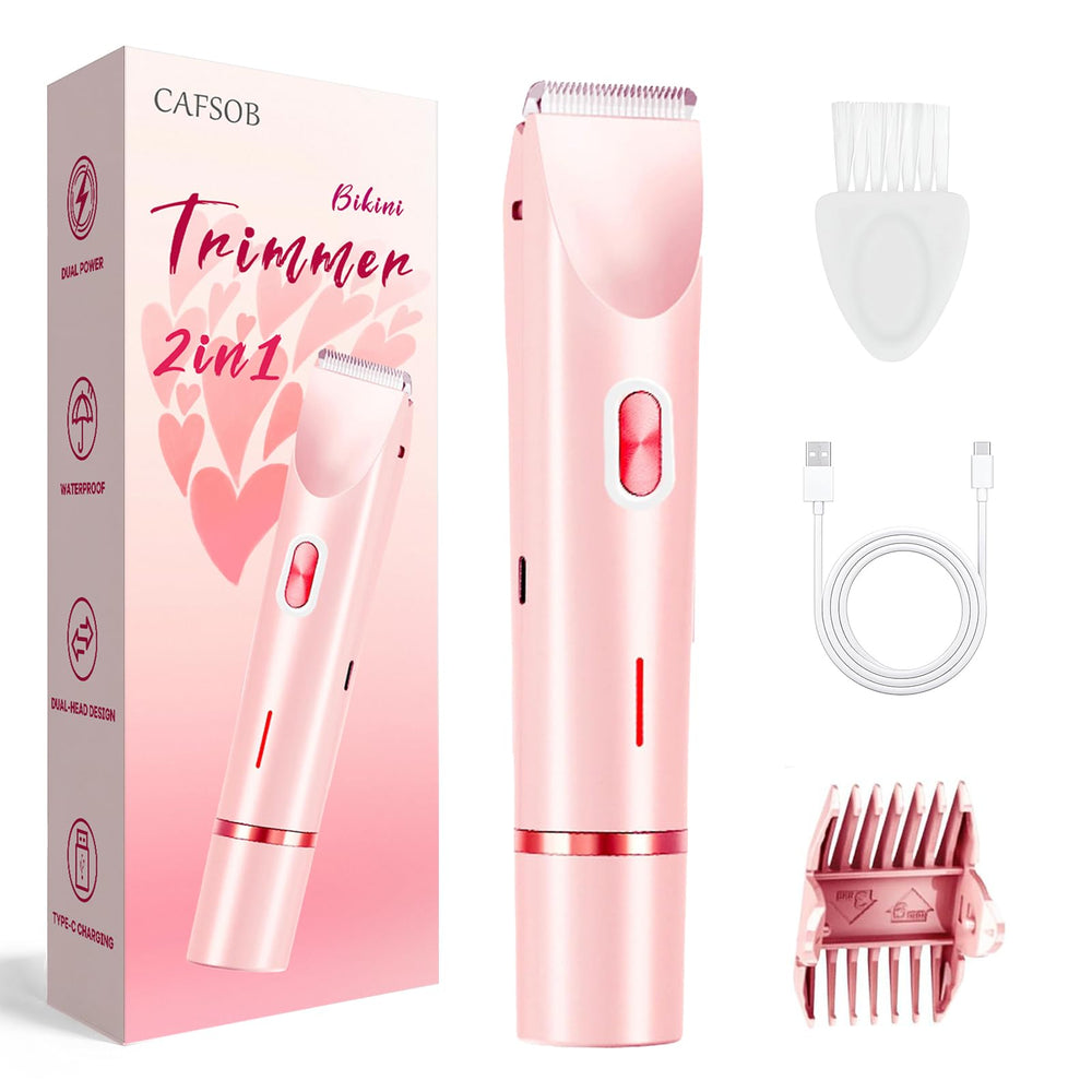 CAFSOB bikini trimmer ceramic blade closeup for precise, gentle grooming