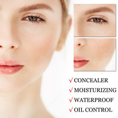 CAHIUYOA cc cream texture close-up highlighting natural finish and buildable coverage